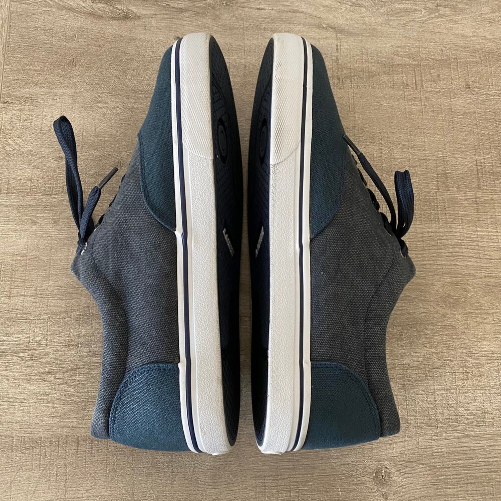 Lugz Mens Vet MM MVETMMC-411 Blue Canvas Low Top Lace Up Sneaker Shoes 10.5 - Picture 5 of 9